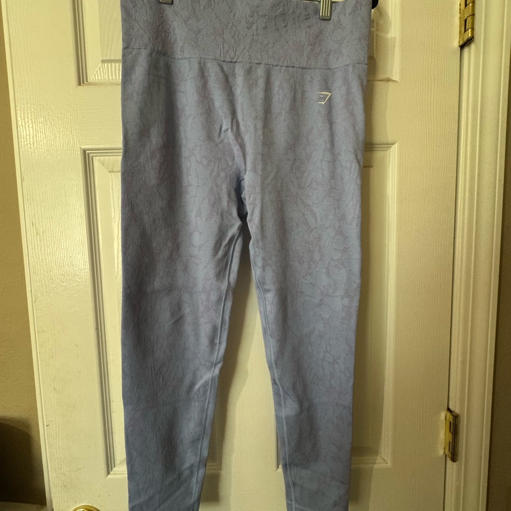 GYMSHARK ADAPT CAMO LEGGINGS BUTTERFLY BLUE- SIZE XL